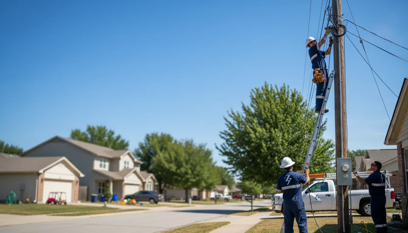 Residential electrician providing installation services in Manhattan, KS